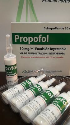 Καλή τιμή. Τελειωμένο εκχύσιμο γαλάκτωμα Propofol 50ml Propofol αναισθητικού μορφών δόσης σε απευθείας σύνδεση